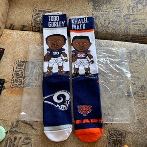 2 pairs of NFL socks NWT Bears and Rams